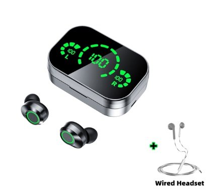 YD03 Wireless Bluetooth-compatible Headset TWS Large Screen Smart Digital Display In Ear Breathing Light - 图片 9